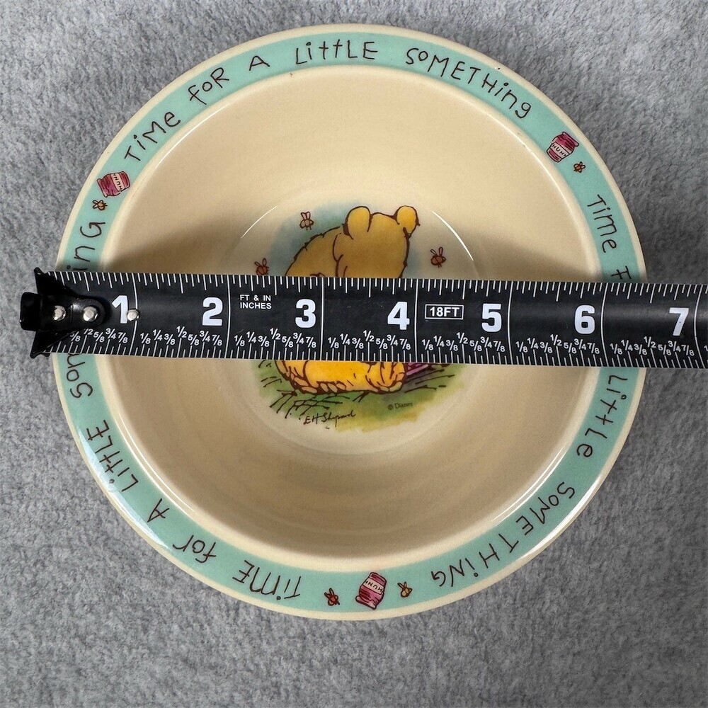 Vintage Disney Winnie the Pooh Bowl "Time for a Little Something" Vintage - Picture 6 of 8